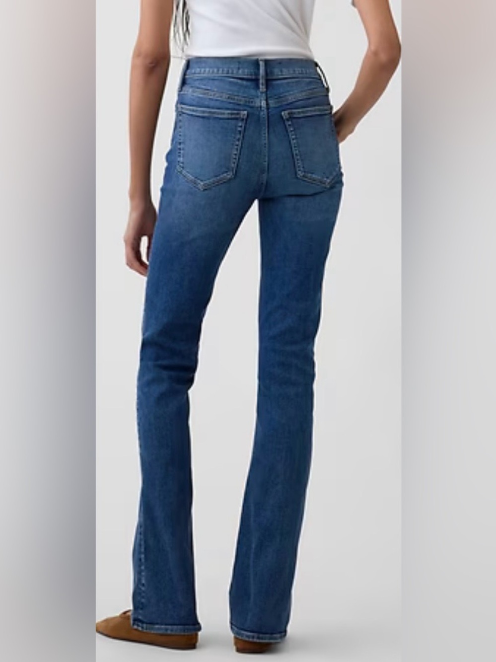 GAP Y2K Baby Boot Bootcut Jeans Women’s 2R Medium Wash Stretch Denim - Picture 2 of 10